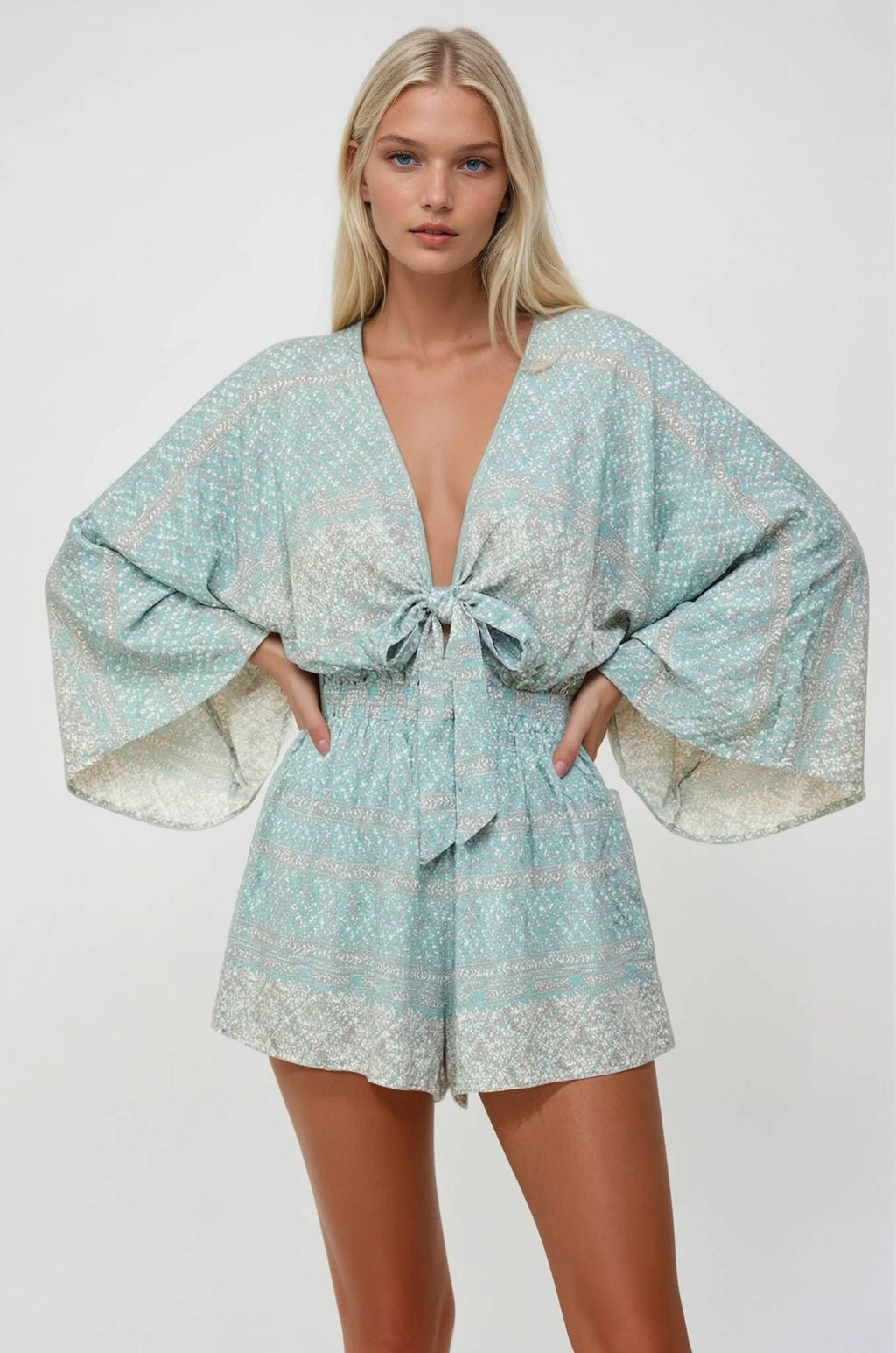Paisley Batwing Romper