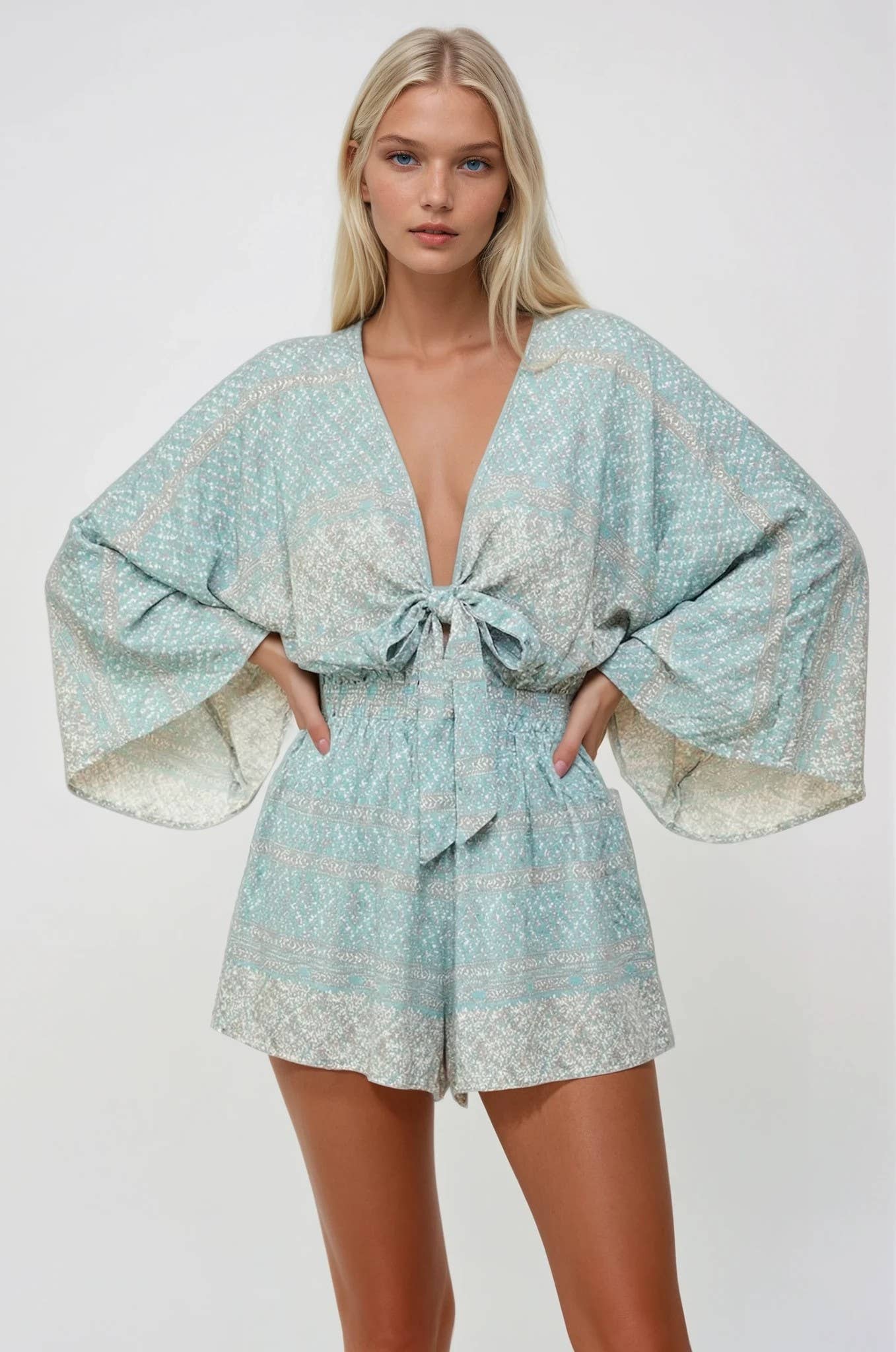 Paisley Batwing Romper