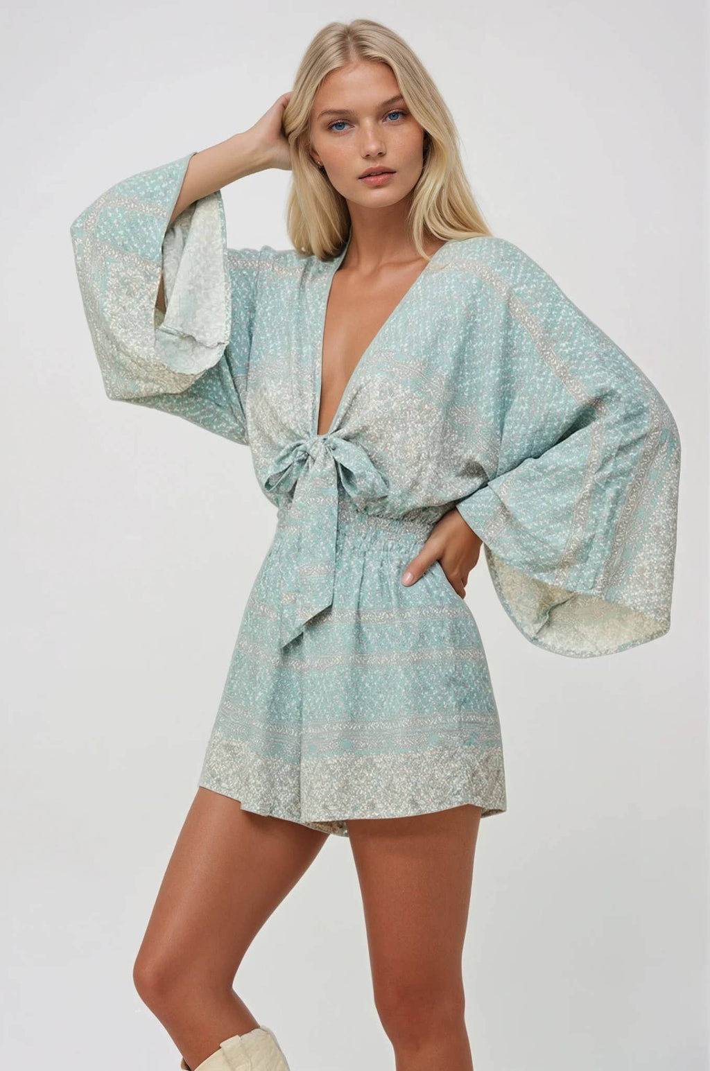 Paisley Batwing Romper