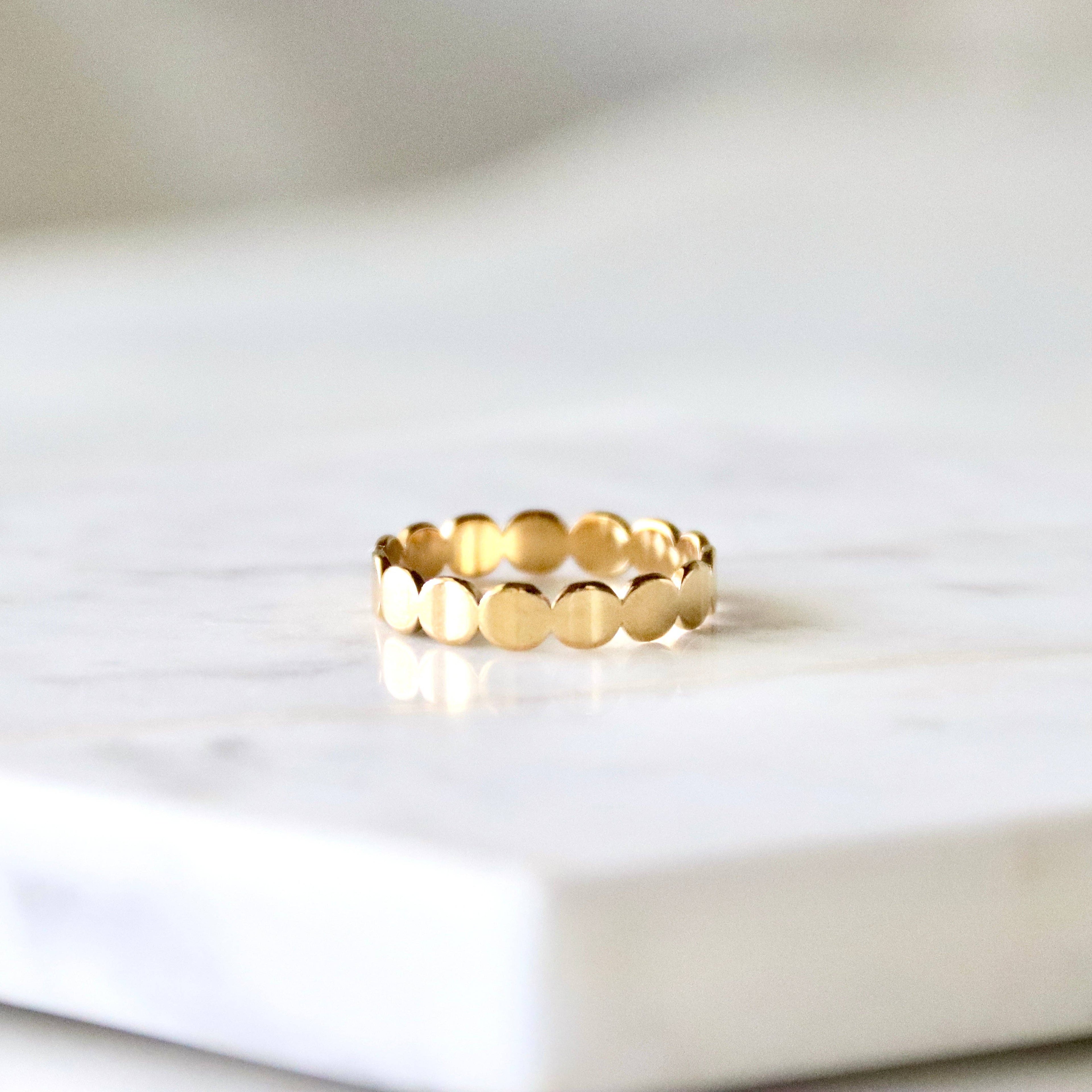 Circle Band Stack Ring