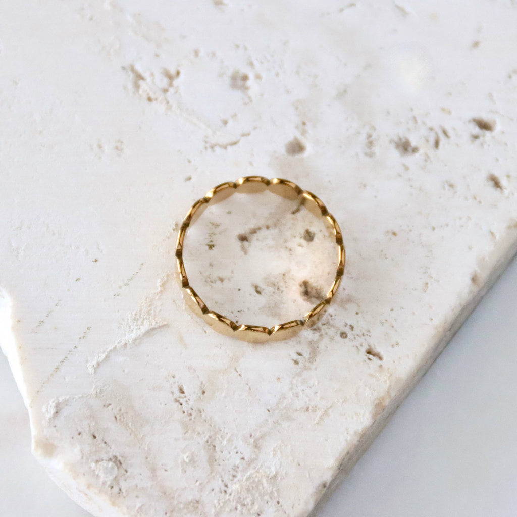 Circle Band Stack Ring
