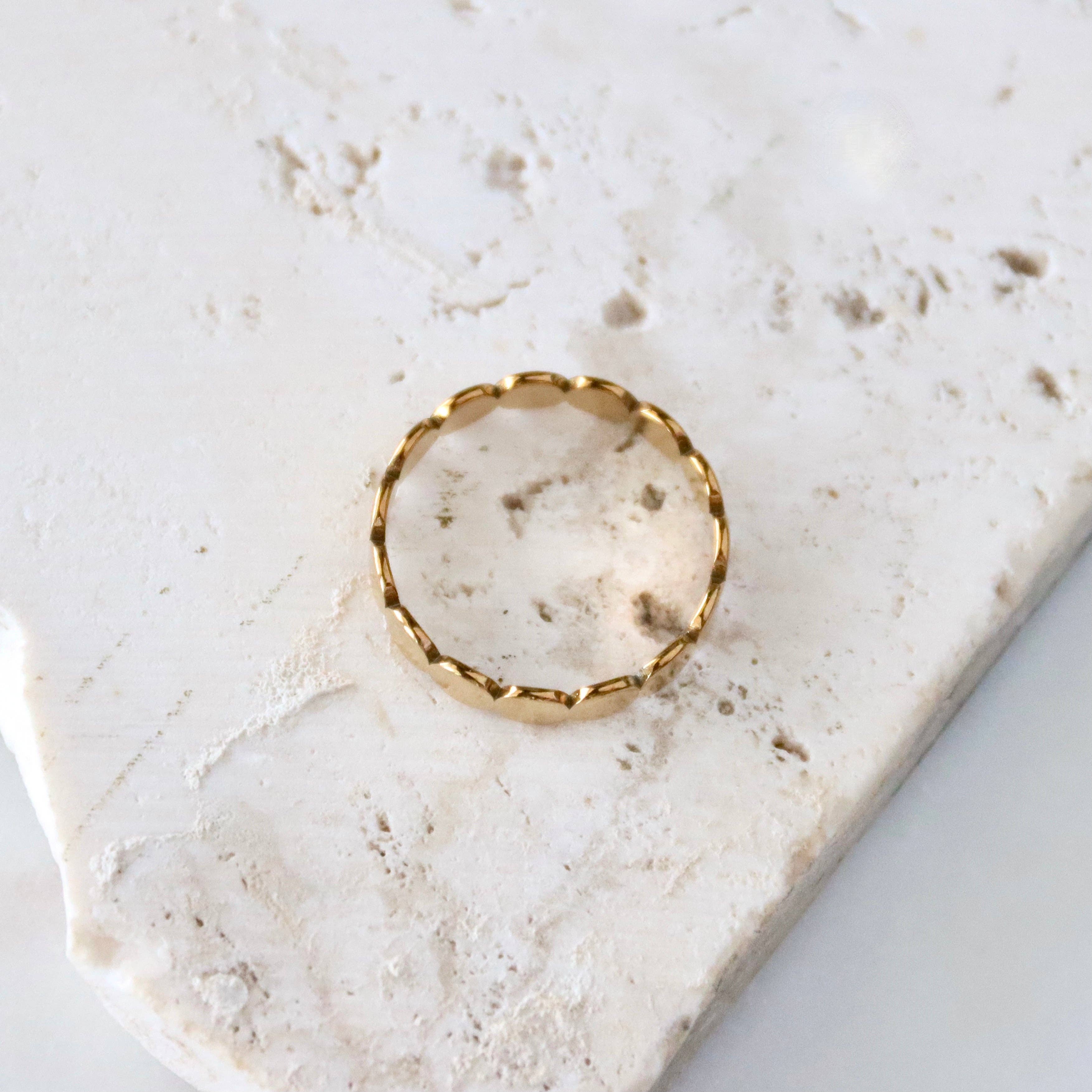 Circle Band Stack Ring